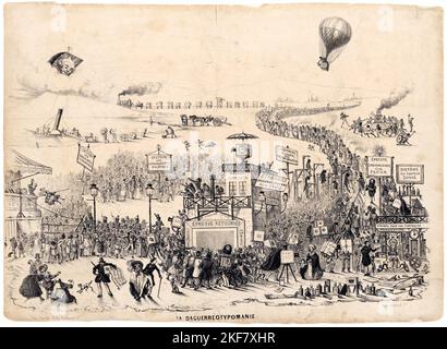 Theodore Maurisset; Daguerreotypomania; 1839; Lithograph; J. Paul Getty Museum, Los Angeles, USA. Stockfoto