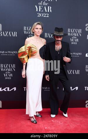 Madrid. Spanien. 20221116 nimmt Leiva am 16. November 2022 im spanischen Callao Cinema in Madrid an den Harper's BAZAAR ‘Woman of the Year 2022’ Awards Teil Stockfoto