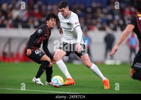 Saitama, Japan. 16.. November 2022. Marcel wenig (Frankfurt) Fußball/Fußball : Bundesliga Japan Tour 2022 Spiel zwischen Urawa Red Diamonds 4-2 Eintracht Frankfurt im Saitama Stadium 2002 in Saitama, Japan . Quelle: Naoki Morita/AFLO SPORT/Alamy Live News Stockfoto