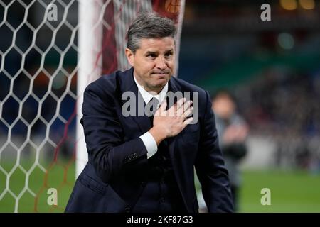 Saitama, Japan. 16.. November 2022. Ricardo Rodriguez (Reds) Fußball/Fußball : Japan-Bundesliga Tour 2022 Spiel zwischen Urawa Red Diamonds 4-2 Eintracht Frankfurt im Saitama Stadium 2002 in Saitama, Japan . Quelle: Naoki Morita/AFLO SPORT/Alamy Live News Stockfoto