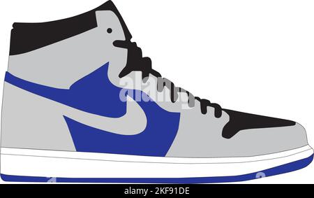 Air jordan Schuh Icon Logo Vektor-Design Stock Vektor