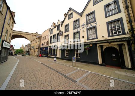 Stadtzentrum von Mansfield, Derbyshire, Großbritannien Stockfoto