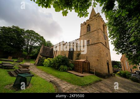 Stadtzentrum von Mansfield, Derbyshire, Großbritannien Stockfoto