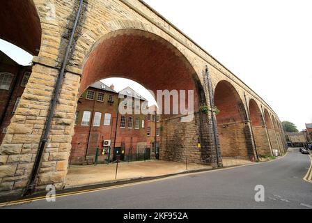 Stadtzentrum von Mansfield, Derbyshire, Großbritannien Stockfoto