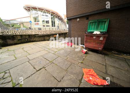 Stadtzentrum von Mansfield, Derbyshire, Großbritannien Stockfoto