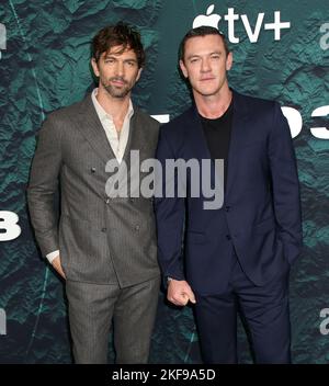 New York City, NY, 16. November 2022, Michiel Huisman und Luke Evans bei Apple TV+ 'Echo 3' New York Premiere im Walter Reade Theater am 16. November 2022 in New York City, NY ©Steven Bergman/AFF-USA.COM Stockfoto