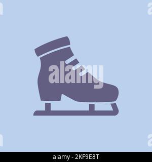 Sport Figur Schlittschuhe, Winterunterhaltung auf Eis - Vektor-Abbildung Stock Vektor