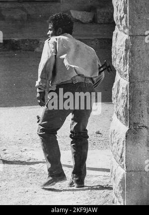 Al-Ramtha, Jordanien. 3. April 2017. Jordanien. Eine palästinensische Guerilla, die während der Militäroffensive des „Schwarzen September“ Jordaniens gegen palästinensische Kämpfer im Jahr 1970 gegen Truppen der jordanischen Armee kämpft. Der Schwarze September ist ein Konflikt, der im September 1970 im Haschemitischen Königreich Jordanien zwischen den jordanischen Streitkräften und der Palästinensischen Befreiungsorganisation ausbrach, wobei die Zusammenstöße bis Mitte Juli 1971 andauernden (Foto: © Jack Burlot/IMAGESLIVE via ZUMA Press Wire) Stockfoto