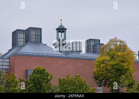 Stockholm, Schweden - 2022. September: Moderna Museet auf der Insel Skeppsholmen im Zentrum Stockholms. Museum entworfen von Rafael Moneo Stockfoto