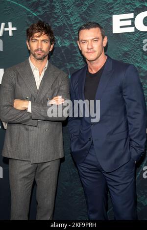 New York, Usa. 16.. November 2022. Michiel Huisman und Luke Evans besuchen Apple TV's 'Echo 3' New York Premiere im Walter Reade Theater in New York City. Kredit: SOPA Images Limited/Alamy Live Nachrichten Stockfoto