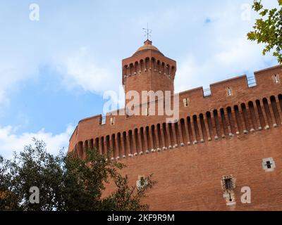 Bild von le Castillet in Perpignan, Frankreich Stockfoto