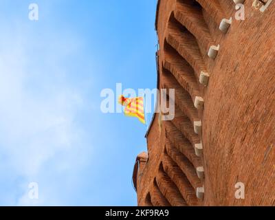 Bild von le Castillet in Perpignan, Frankreich Stockfoto