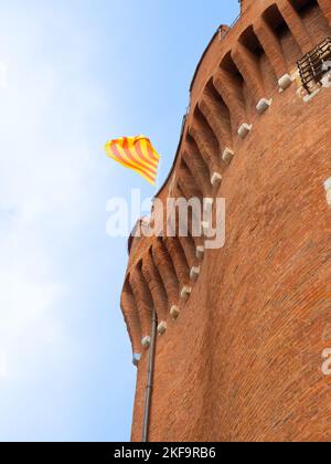 Bild von le Castillet in Perpignan, Frankreich Stockfoto