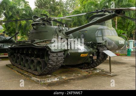 M48A4 Patton Hauptkampfpanzer im war Remnants Museum, Ho-Chi-Minh-Stadt, Vietnam Stockfoto