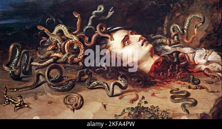 Der Kopf der Medusa (um 1617-1618) von Peter Paul Rubens (1577-1640) und Frans Snyders (1579-1657) Stockfoto