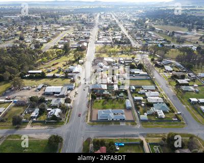The Rural Inland Town with the Submarine - Holbrook, New South Wales NSW Australia Stockfoto