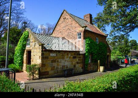 Captain James Cook's Cottage, Fitzroy Gardens, Melbourne, Victoria VIC, Australien Stockfoto