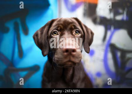 Labrador Retriever Porträt Stockfoto