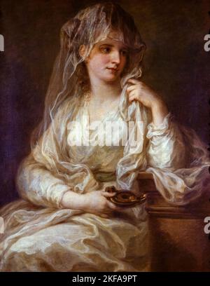 Angelica Kauffman, Porträt einer Dame als Vestalin, Ölgemälde, 1781-1782 Stockfoto