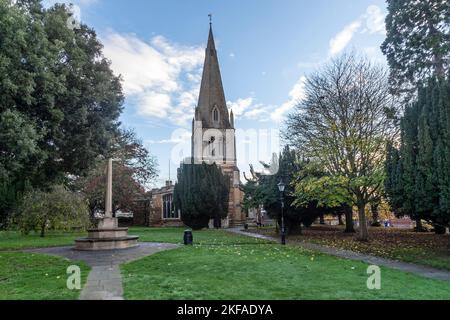 All Hallove's Church, Pebble Lane, Wellingborough, Northamptonshire, England, VEREINIGTES KÖNIGREICH Stockfoto