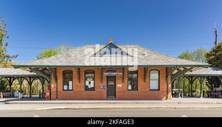 East Hampton Railroad Station Stockfoto