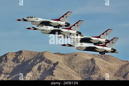 Das USAF Thunderbirds Demonstrationsteam Stockfoto
