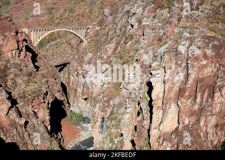 Gorges de Daluis, Pont de la mariee, Alpes Maritimes, 06, Parc national du Mercantour, PACA Stockfoto