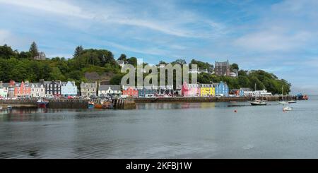 Tobermory Bay, Mull, Isle of Mull, Hebriden, innere Hebriden, Inner Isles, Schottland, Vereinigtes Königreich, Großbritannien Stockfoto