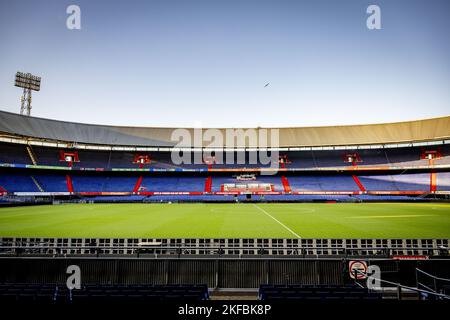 ROTTERDAM - Stadion De Kuip. Der Bebauungsplan für Feyenoord City plante den Bau von knapp 4.000 Häusern, Infrastruktur und einem neuen Feyenoord-Stadion. Feyenoord sagte Anfang dieses Jahres, dass ein neues Stadion für den Verein wegen der hohen Kosten und der geringen Vorteile für den Verein jetzt und in den kommenden Jahren nicht mehr machbar sei. ANP ROBIN UTRECHT niederlande Out - belgien Out Stockfoto