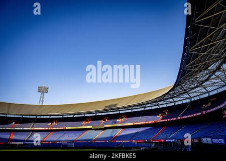 ROTTERDAM - Stadion De Kuip. Der Bebauungsplan für Feyenoord City plante den Bau von knapp 4.000 Häusern, Infrastruktur und einem neuen Feyenoord-Stadion. Feyenoord sagte Anfang dieses Jahres, dass ein neues Stadion für den Verein wegen der hohen Kosten und der geringen Vorteile für den Verein jetzt und in den kommenden Jahren nicht mehr machbar sei. ANP ROBIN UTRECHT niederlande Out - belgien Out Stockfoto