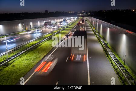 Morgendliche Rush Hour auf der A4 in der Nähe von Schipluiden.anp/hollandse Hoogte/lex van lieshout niederlande Out - belgium Out Stockfoto