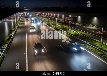 Morgendliche Rush Hour auf der A4 in der Nähe von Schipluiden.anp/hollandse Hoogte/lex van lieshout niederlande Out - belgium Out Stockfoto