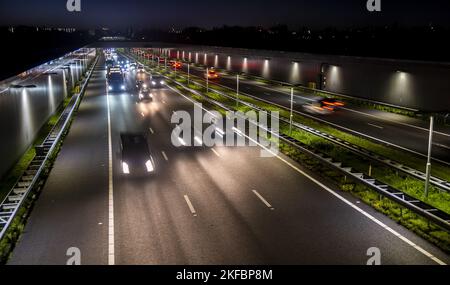 Morgendliche Rush Hour auf der A4 in der Nähe von Schipluiden.anp/hollandse Hoogte/lex van lieshout niederlande Out - belgium Out Stockfoto