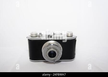 Eine komplett mechanische Ferrania Galileo 'Condoretta' Filmkamera aus dem Jahr 1951 Stockfoto