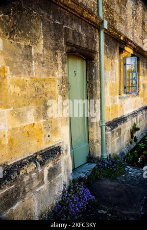 Baptist Hicks Almshouses in Chipping Campden, England. Stockfoto