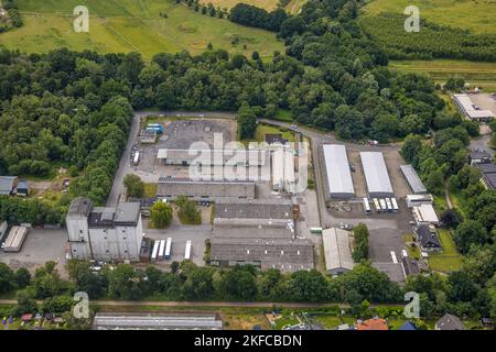 Luftaufnahme, Industriepark Baldurstraße, Holsterhausen, Dorsten, Ruhrgebiet, Nordrhein-Westfalen, Deutschland Stockfoto