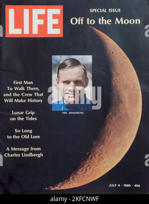 Vintage 4. Juli 1969 'Life' Magazin Cover, USA Stockfoto