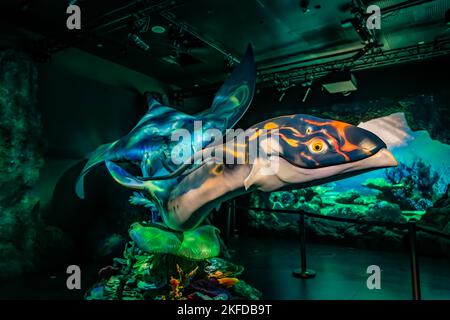 Avatar – das Erlebnis im Clouds Forest, Gardens by the Bay, Singapur. Stockfoto