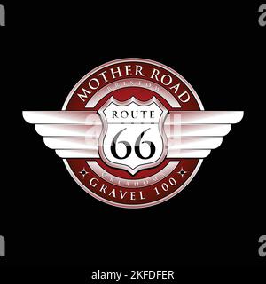 Route 66 Oklahoma Mother Road Stock Vektor