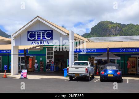Das CITC (Cook Islands Trading Corporation) Einkaufszentrum in der Stadt Avarua, Rarotonga, Cook Islands Stockfoto