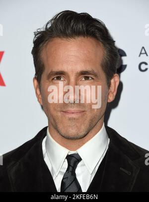 Beverly Hills, CA am 17. November 2022 traf Ryan Reynolds am 17. November 2022 im Beverly Hilton Hotel in Beverly Hills, CA, bei den Annual American Cinematheque Awards 36. zu Ehren von Ryan Reynolds ein. © Majil/ AFF-USA.com Stockfoto