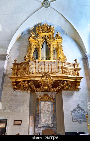 Rom Latium Italien. San Pietro in Vincoli (St. Peter in Chains) ist eine römisch-katholische Titularkirche. Die Pfeifenorgel Stockfoto