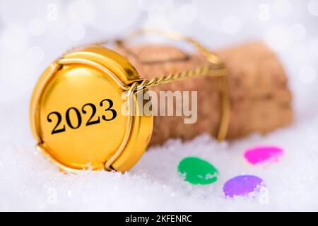 Silvester und Neujahr 2022 / 2023 Stockfoto