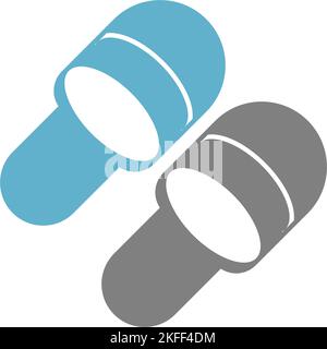 Ein Paar Hausschuhe isoliert auf weißem Hintergrund. Stock Vektor