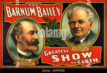 The Barnum Bailey Greatest Show on Earth Zirkusposter, c1908. [Herausgeber: Strobridge Litho Co.; Ort: Cincinnati [Ohio]] Stockfoto