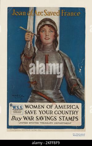 Joan of Arc rettete Frankreich, 1918. [Ort: New York] Stockfoto
