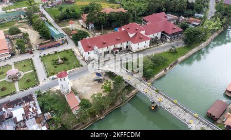 Loboc Church oder Parroquia de San Pedro Apóstol, Loboc, Bohol, Philippinen Stockfoto