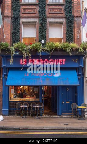 Le Perroquet französisches Bistro in Dublin Stockfoto