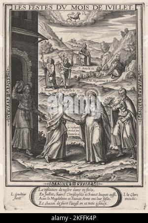 Les Festes du mois de Juillet (Juli: Die Heimsuchung), 1603. Stockfoto