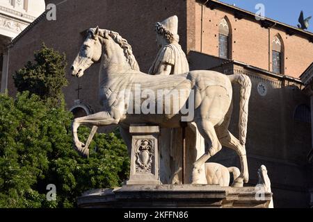 Italien, Rom, Campidoglio, Statue von Pollux Stockfoto